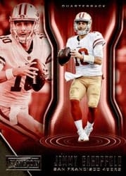 2018 Panini Playbook Base Set Jimmy Garoppolo #98 card