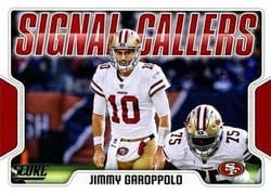 2018 Score Signal Callers Jimmy Garoppolo #26 card
