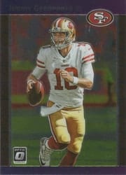 2019 Donruss Optic 1989 Tribute Jimmy Garoppolo #89-3 card