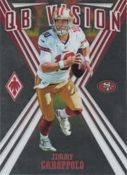 2019 Panini Phoenix QB Vision Jimmy Garoppolo #26 card