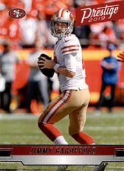2019 Panini Prestige Base Set Jimmy Garoppolo #136 card