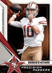 2019 Panini Rookies & Stars Precision Passers Jimmy Garoppolo #PP-JG card
