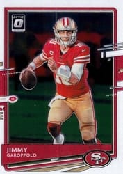 2020 Donruss Optic Base Set Jimmy Garoppolo #86 card
