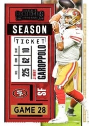 2020 Panini Contenders Base Set Jimmy Garoppolo #24 card