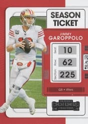 2021 Panini Contenders Base Set Jimmy Garoppolo #88 card