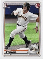 2020 Bowman Draft Base Set Jimmy Glowenke #BD-35 card