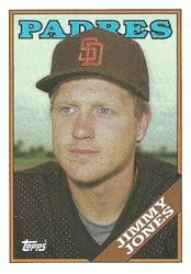 1988 Topps Base Set Jimmy Jones #63 card