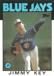 1986 Topps Base Set Jimmy Key #545 card