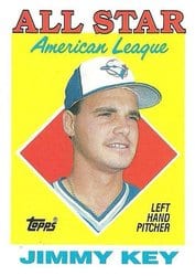 1988 Topps Base Set Jimmy Key #395 card