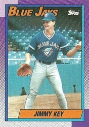 1990 Topps Base Set Jimmy Key #371 card