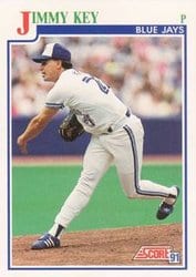 1991 Score Base Set Jimmy Key #422 card