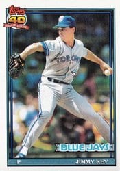 1991 Topps Base Set Jimmy Key #741 card