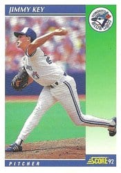 1992 Score Base Set Jimmy Key #96 card