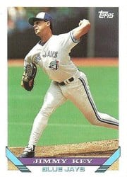 1993 Topps Base Set Jimmy Key #596 card
