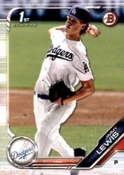 2019 Bowman Draft Base Set Jimmy Lewis #BD-132 card