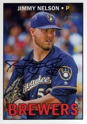 2016 Topps Heritage Base Set Jimmy Nelson #595 card