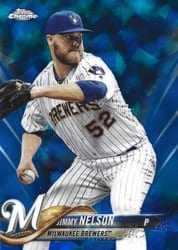 2018 Topps Chrome Sapphire Edition Base Set Jimmy Nelson #456 card