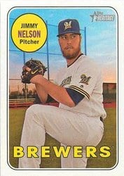 2018 Topps Heritage Base Set Jimmy Nelson #242 card