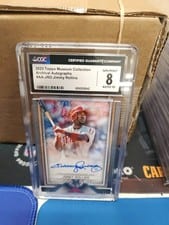 2023 Topps Museum Collection Archival Autographs Jimmy Rollins #AA-JRO card