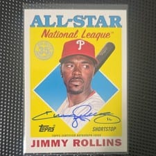 2023 Topps Update 1988 Topps Baseball All-Stars Autographs Jimmy Rollins #88ASA-JRO card