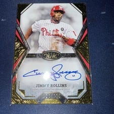 2025 Topps Tier One Talent Autographs Jimmy Rollins #TOTA-JR card