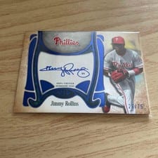 2026 Topps Tier One Top Shelf Signatures Jimmy Rollins #TSS-JR card