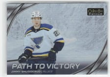 2025-26 O-Pee-Chee Platinum Path to Victory Jimmy Snuggerud #PV-23 card
