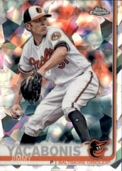 2019 Topps Chrome Sapphire Edition Base Set Jimmy Yacabonis #575 card