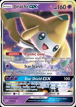 Unified Minds Jirachi-GX #79 card
