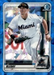 2020 Bowman Sapphire Edition Base Set JJ Bleday #BCP-116 card