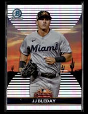 2022 Bowman Chrome 2021 AFL Fall Stars JJ Bleday #AFLS-7 card