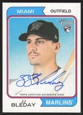2023 Topps Heritage Real One Autographs JJ Bleday #ROA-JBY card