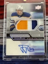 2021-22 Upper Deck Premier 2021 Premier Rookie Autograph Jersey JJ Peterka #PRA-JP card