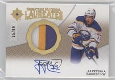 2022-23 Upper Deck Ultimate Collection Signature Material Laureates JJ Peterka #SML-JP card