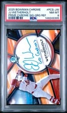 2025 Bowman Chrome Prime Chrome Signatures JJ Wetherholt #PCS-JW card