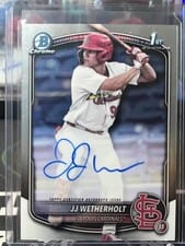 2025 Bowman Chrome Prospect Autograph JJ Wetherholt #CPA-JW card