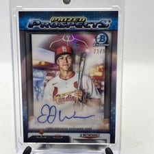 2025 Bowman Draft Prized Prospects Autographs JJ Wetherholt #PPA-JW card