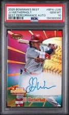 2025 Bowman's Best Best Performance Autographs JJ Wetherholt #BPA-JJW card