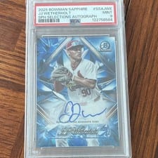 2025 Bowman Sapphire Edition Selections Autographs JJ Wetherholt #SSA-JWE card
