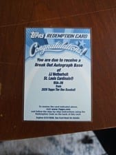 2026 Topps Tier One Break Out Autographs JJ Wetherholt #BOA-JW card