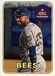 2018 Topps Heritage Minor League Base Set Jo Adell #220 card