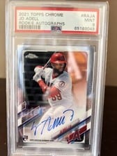 2021 Topps Chrome Rookie Autographs Jo Adell #RA-JA card