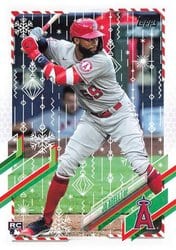 2021 Topps Holiday Base Set Jo Adell #HW135 card