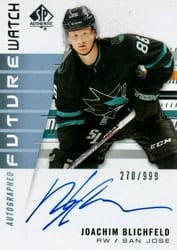 2019-20 SP Authentic Base Set Joachim Blichfeld #250 card