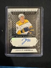 2025-26 Upper Deck Black Diamond Diamond Plate Rookie Auto Joakim Kemell #DPR-JK card