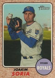 2017 Topps Heritage Base Set Joakim Soria #675 card