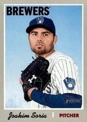 2019 Topps Heritage Base Set Joakim Soria #394 card