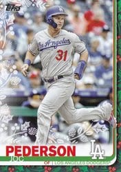 2019 Topps Holiday Base Set Joc Pederson #HW25 card