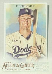 2020 Topps Allen & Ginter Base Set Joc Pederson #184 card