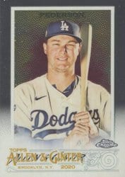 2020 Topps Allen & Ginter Chrome Base Set Joc Pederson #184 card